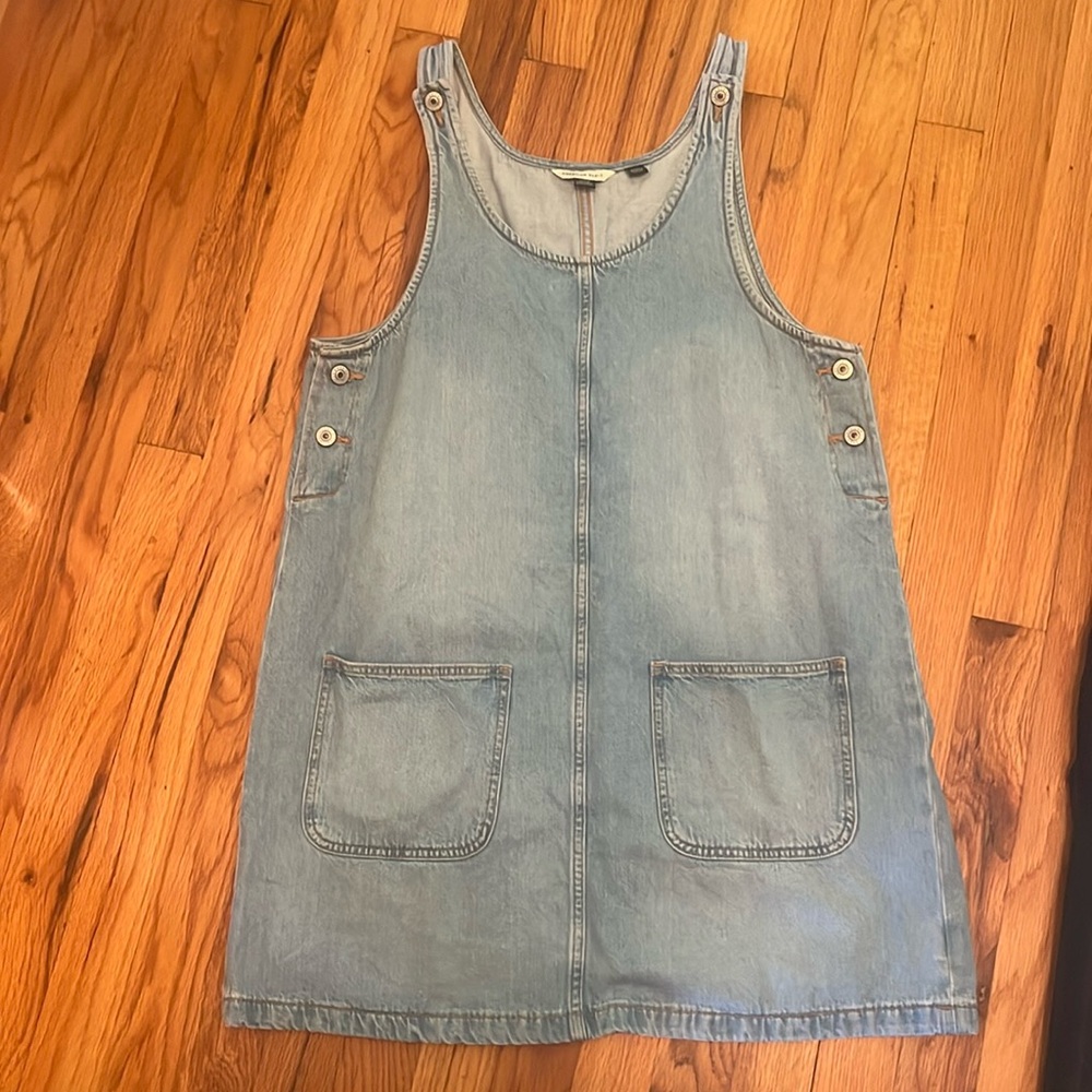 American Eagle Denim Overall Dress